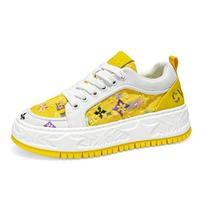 2025 Fashion Yellow Skateboarding Shoes Men Designer Sneakers Platform Canvas Shoes Men Breathable Summer Casual Sneakers Man 39