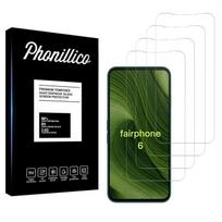 Tempered Glass - Phonillico® - Fairphone 6 - Pack of 4 - Scratch-resistant - Screen protector skaidri