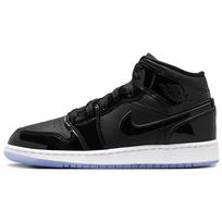 Air Jordan 1 Mid SE GS Space Jam Vaikams Sportbačiai Juodi Tamsiai Konkordo Balti DV1337-004 39