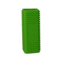 Hollow Silicone Pet Hair Remover Roller & Brush Comb - Suction Sticky Cleaner for Dog Hair 122*45*45mm žalia