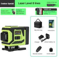 4D 8/12/16 Line Green Light Infrared Mini Laser Level  Automatic Leveling Level 360° Horizontal and Vertical Cross Measurement Tool New