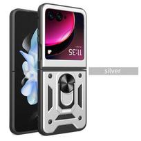 Šarvuotas smūgiams atsparus dėklas Motorola Razr 60 50 40 Ultra Moto Razr+ Plus 2025 2024 2023 Dangtelis su žiediniu laikikliu Coque Fundas For Razr 40 Ultra sidabras