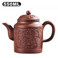 Purple Clay Teapots Chinese Tea Set Master Hand Carved Teapot with Tea Infuser Green Tea Filter Kettle Tea Accessories