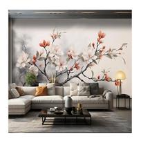 Foto tapetai Kūrybingi Žali Augalai Miškas Gėlės Sienų Popierius Fonas Sienų Dekoravimas Freska Namų Dekoras 200 cm(W) x 140 cm(H)