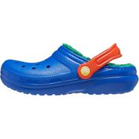 Crocs Classic Lined Comfortable Soft Non-Slip Durable Low-Top Sandals Kids Sandals Blue 207010-4LB 33-34