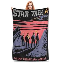 Super Soft Stars Treks The Original Series Strange Throw Blanket Fleece Lightweight Science Officer Bed Blanket Cozy Blankets 30x40in
