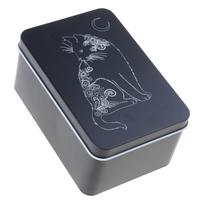 Playings Cards Box Trading Card Case Tarots Storage Can Card Organizers Card Case Empty Metal Storage Box for Game Cards