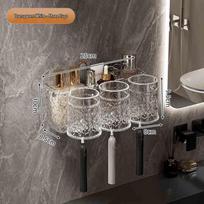 Aige 3-Cup Wall-Mounted Toothbrush Holder