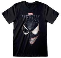 Spider-Man Venom Split Face T-Shirt Size S-5XL Unisex T-Shirt S black