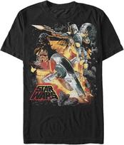 STAR WARS Men's Force Hunter Graphic T-Shirt(1) S juoda
