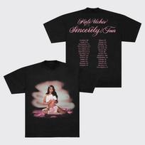 Hip Pop Y2k Tshirt KALI UCHIS Sincerely Tour Tshirt Print Cotton Loose T Shirts Casual Loose Sports Streetwear Unisex S