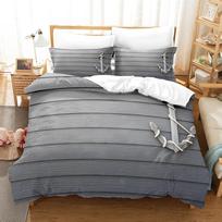 Jūrinio stiliaus laivo inkaras patalynės komplektai Antklodė Lovos uždangalas Gobtuvas Užvalkalas pagalvei 2-3 dalių komplektai Miegamojo dekoras EU Single 135x200cm