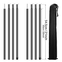 Tent Poles Beach Canopy Tarp Steel Rods for Camping Awning Fishing Sun Shelter Backyard Outdoor Shade Portable Support Stick