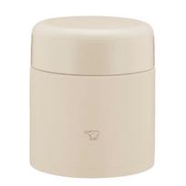 Zojirushi Soup Jar 300ml Bowl Food Hot or Cold Easy to Wash 3 Parts to Seamless Lid Wide Mouth Beige (Soup Size) [Keeps Deliciously] (Only Wash) smėlis