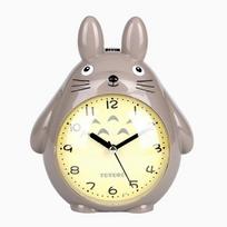 Žadintuvai miegamiesiems, Animacinis žadintuvas Totoro žadintuvas Naktinė lemputė, Studentų vaikų namų dekoravimas Stalo laikrodis(Pilka) pilka