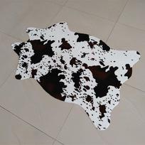 Kūrybingi zebro karvės rašto 3D spausdinti kilimai svetainei, mieli gyvūnų metami kilimėliai, neslystantys grindų kilimėliai, kambario durų kilimėlis, plotinis kilimas