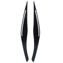 2Pcs Headlight Eyelid Eyebrow Cover Carbon Fiber Style For BMW 3 Series E90 318i 320i 325 2009 2010 2011 2012
