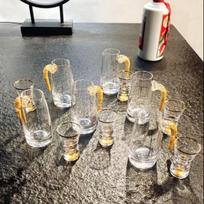 Jiebangda Gold Handle Baijiu Decanter Set