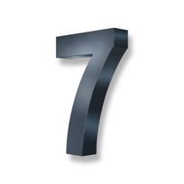 Metzler 3D namo numeris | nerūdijantis plienas | antracito pilka | aukštis 20 cm | 7