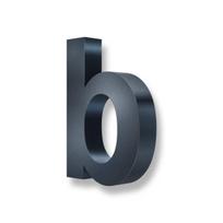 Metzler 3D namo numeris | nerūdijantis plienas | antracito pilka | aukštis 20 cm | b