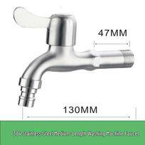 304 Stainless Steel Elongated Washing Machine Faucet