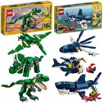 Lego Dinozaury 31058 + Rekin Morskie Zwierzęta 31088 Tyranozaur Creator 3W1
