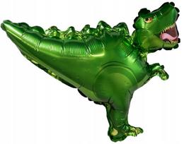 Balon Foliowy Zielony Dinozaur Dino T-Rex Urodziny Party Dekoracja 20X37Cm