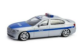 Auto Policja Bmw 7 Radiowóz Model Metalowy Kolekcjonerski 1:43 Zabawka