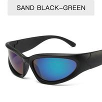 Steampunk Stylish Goggle Female Sunglasses Latest Female Male Punk Sun Eyewear Colorfuls Sun Eyewear Eyewear Lady Rideing UV Protection 400 As Picture