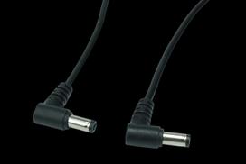 Przewód Kabel Połączeniowy Wtyk Wtyk Dc 2.1/5.5 Mm Kątowy Zasilający 40Cm