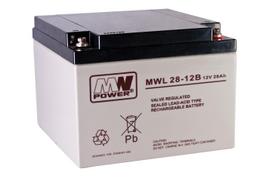 Mwl 28-12B: Akumulator Agm 12V/28Ah, 166*175*125 (M5)