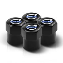 For Volvo XC90 V90 V60 XC60 V40 S80 S60 S90 C40 XC40 V70 XC70 C30 C70 4Pcs Aluminum Alloy Car Wheel Tire Valve Caps Stem Cover (as the picture,For VOLVO)