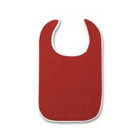 Stain Resistant Elderly Bib Adjustable Saliva Towel Rice Pocket Bib  Elderly Men And Women L raudona