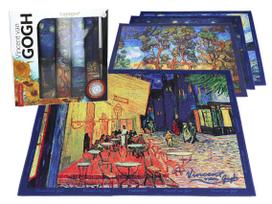 Rinkinys 4 vnt. Stalo padėkliukai Kilimėliai Van Goghas Carmani Dovanojimo rinkinys
