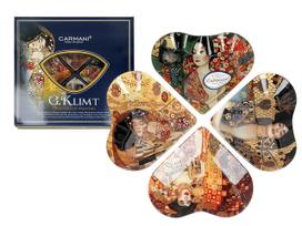 Komplet 4 Miseczek Dekoracyjnych Gustav Klimt Kolaż Sztuka Prezent