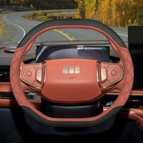 Odinis automobilio vairo užvalkalas Geely Preface Starray Cityray EX5 2025 2026 Priedai oranžinė