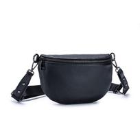 Leather large-capacity fanny pack women's premium messenger bag new first-layer cowhide trendy breast bag simple shoulder bag juoda