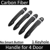 Door Handle Covers For Renault Megane 2 II MK2 2003~2008 2004 2005 2006 2007 Car Carbon Fiber Auto External Accessories Stickers