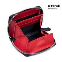 Japanese-style change bag, genuine leather foreign trade RFID anti-theft brush, men's and women's zipper, coin storage classification, change bag juoda
