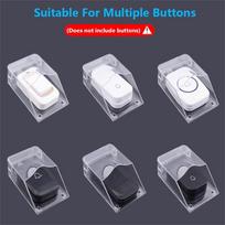 Plastic Ring Doorbell Cover Transparent Waterproof Doorbell Rain Cover Rainproof Case Multipurpose Outdoor Doorbell Box JP