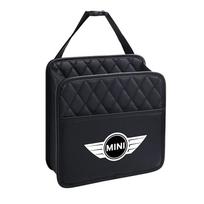 Leather Car Seat Back Tissue Water Cup Holder Storage Bag Phone Pocket For MINI Cooper S Works JCW R55 R56 R50 R53 R60 Clubman 1pcs