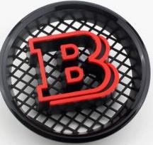 18,5 cm ABS B logotipas priekinės grotelės emblema ženklelis BRABUS w204 w245 vito metris G-klasė V-klasė G63 G65 W463 G500 G350 GLK