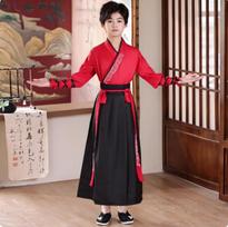 Dance Wear Cosplay Costumes Kung Fu Party Children's Clothing Ethnic Style Vintage Kids Clothes Girls Dress Boy Hanfu Stage 110