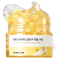 [Round Lab] Vita Niacin Glow Capsule Cream - Vitamin Tree Water & 5% Niacinamide Brightening Cream, 50ml | Olive's K-beauty 50ml x 1EA