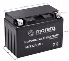 Akumulator Moretti Agm (Gel) Mtz12S Ytz12S
