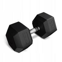Hantla Hex Hantel Żeliwny Do Ćwiczeń Gumowany Żeliwny 12,5Kg Trex Sport