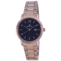 „Westar Black Dial Rose Gold Tone“ nerūdijančio plieno kvarcinis 40245 PPN 603 moteriškas laikrodis juoda