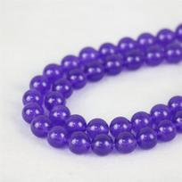 8 mm/10 mm natūralūs apvalūs purpuriniai nefritai ametistinas kvarcas chalcedonas akmuo, palaidi karoliukai, moteriški, mergaičių „pasidaryk pats“ jaspiai Priedai papuošalų kūrimo dizainui 8mm