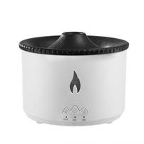 Volcanic Flame Ultrasonic Air Humidifier Essential Oil Aroma Diffuser For Home Room Fragrance Jellyfish Mist Smoking Steamers 800mAh