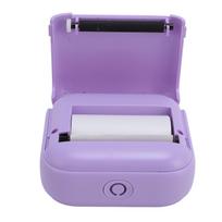 Small Thermal Printer BT 203dpi Portable Pocket Printer for Bill Photo Memo Wrong Question Printer violetinė